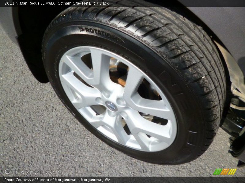 Gotham Gray Metallic / Black 2011 Nissan Rogue SL AWD