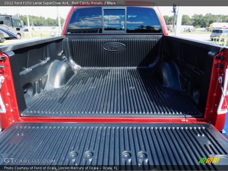 Red Candy Metallic / Black 2012 Ford F150 Lariat SuperCrew 4x4