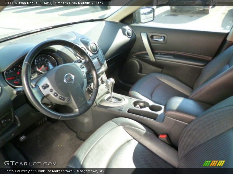 Gotham Gray Metallic / Black 2011 Nissan Rogue SL AWD