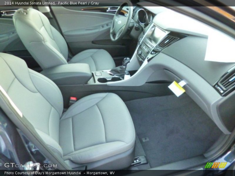 Pacific Blue Pearl / Gray 2014 Hyundai Sonata Limited