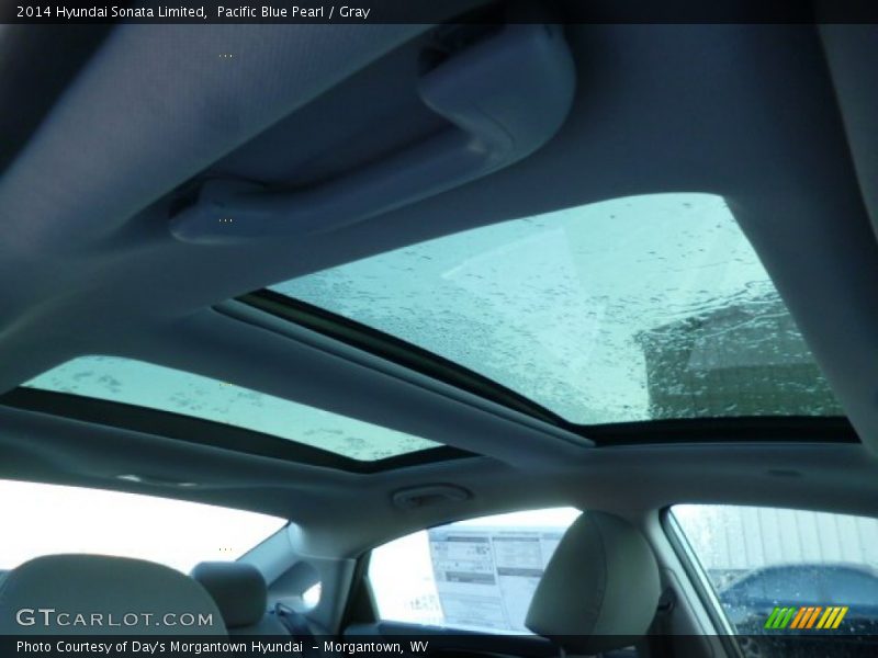 Pacific Blue Pearl / Gray 2014 Hyundai Sonata Limited