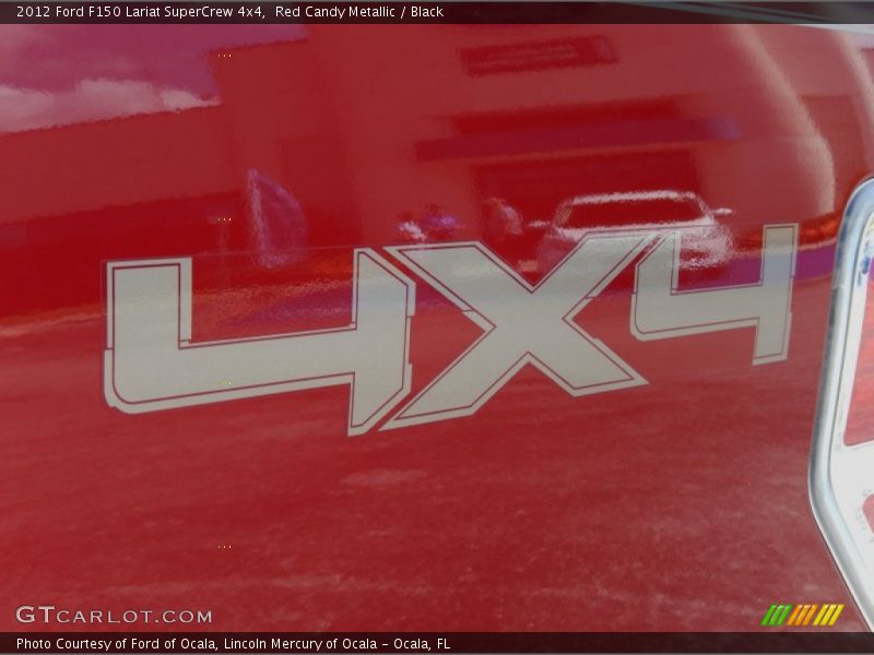Red Candy Metallic / Black 2012 Ford F150 Lariat SuperCrew 4x4