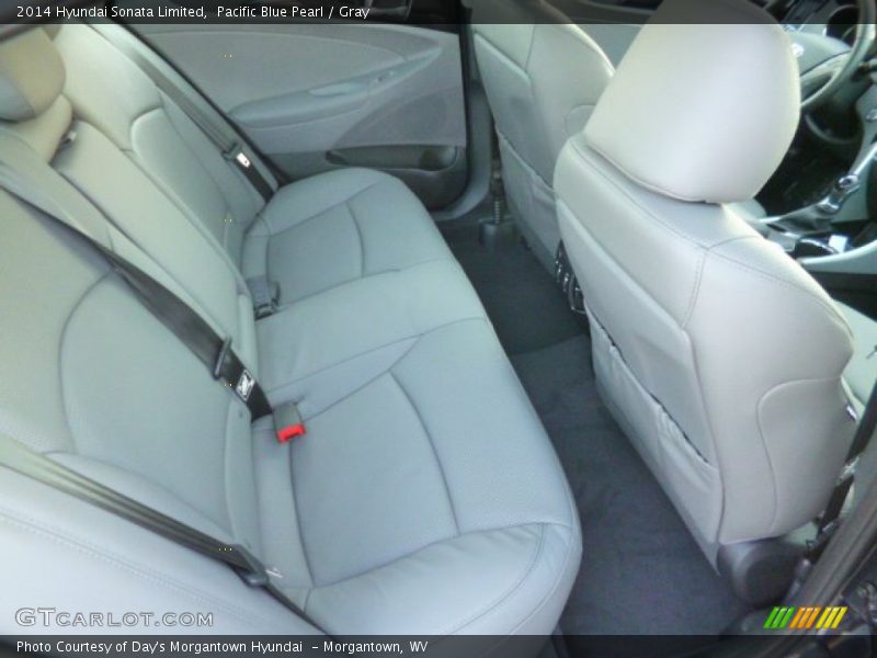 Pacific Blue Pearl / Gray 2014 Hyundai Sonata Limited