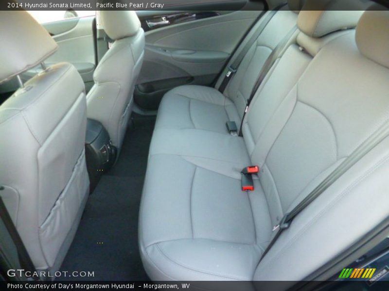 Pacific Blue Pearl / Gray 2014 Hyundai Sonata Limited