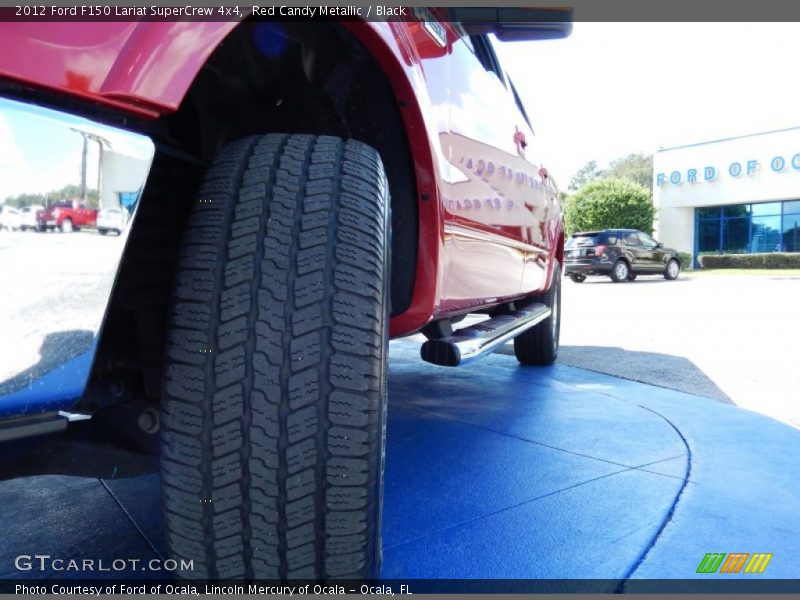 Red Candy Metallic / Black 2012 Ford F150 Lariat SuperCrew 4x4