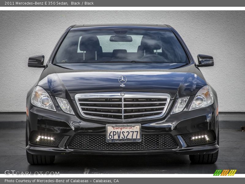 Black / Black 2011 Mercedes-Benz E 350 Sedan