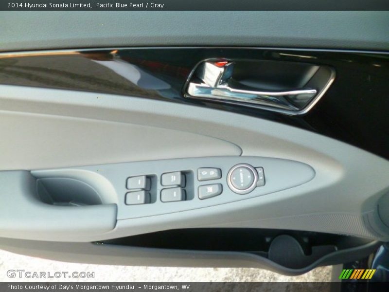Pacific Blue Pearl / Gray 2014 Hyundai Sonata Limited