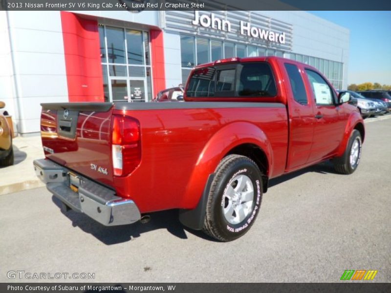 Lava Red / Graphite Steel 2013 Nissan Frontier SV V6 King Cab 4x4