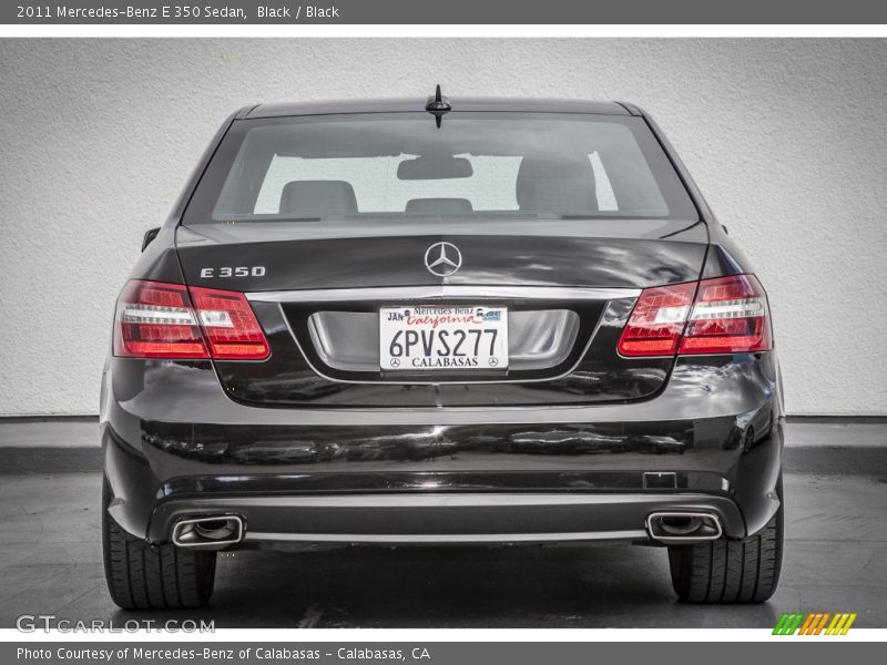 Black / Black 2011 Mercedes-Benz E 350 Sedan