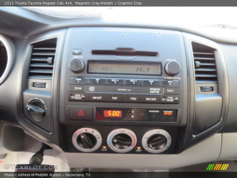 Magnetic Gray Metallic / Graphite Gray 2011 Toyota Tacoma Regular Cab 4x4