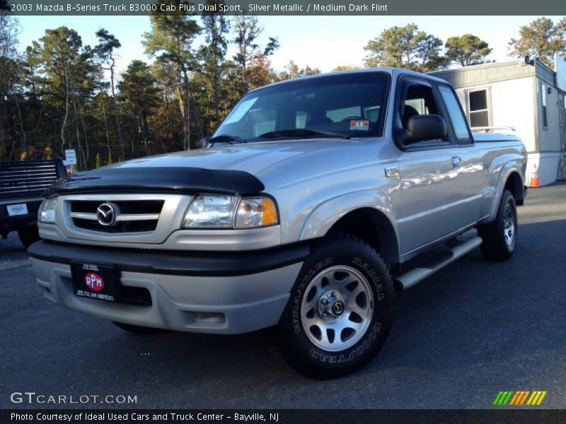 Silver Metallic / Medium Dark Flint 2003 Mazda B-Series Truck B3000 Cab Plus Dual Sport