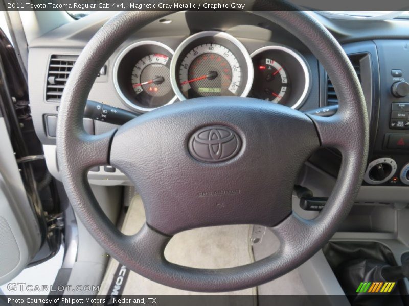 Magnetic Gray Metallic / Graphite Gray 2011 Toyota Tacoma Regular Cab 4x4
