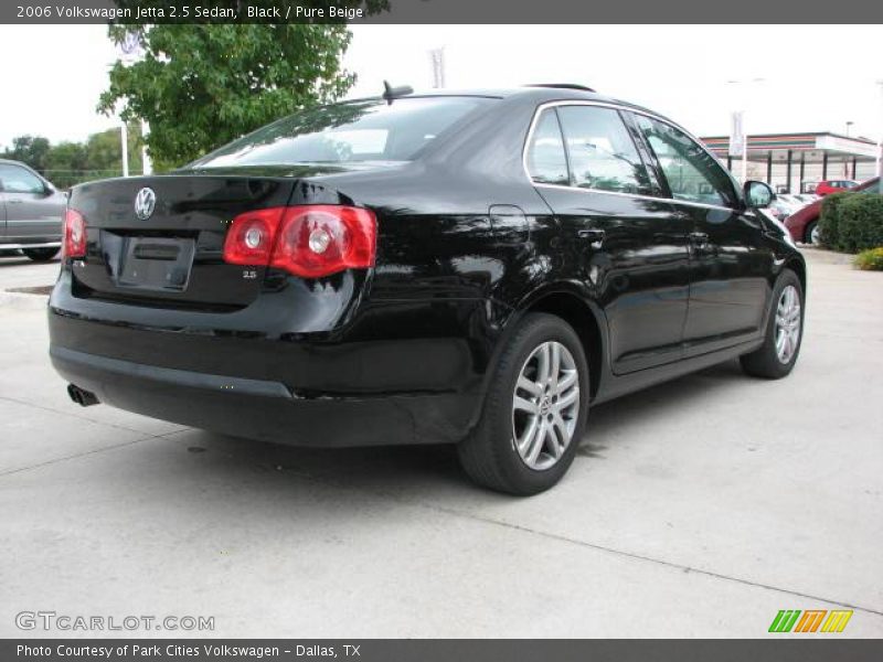 Black / Pure Beige 2006 Volkswagen Jetta 2.5 Sedan