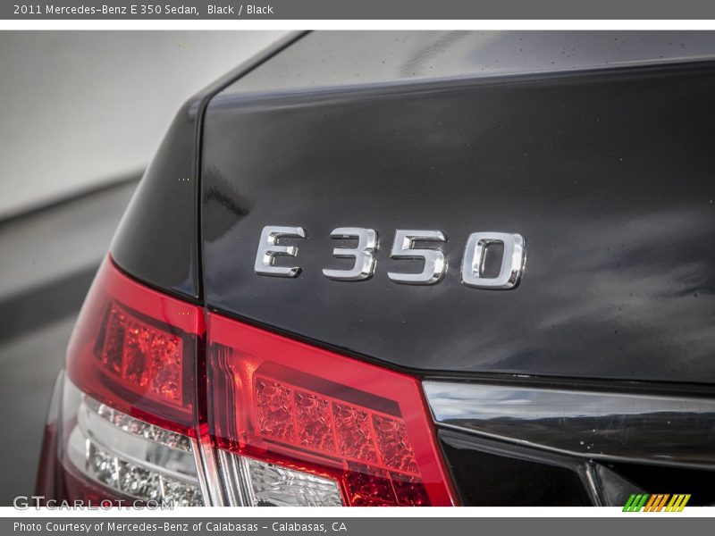 Black / Black 2011 Mercedes-Benz E 350 Sedan