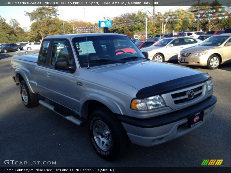 Silver Metallic / Medium Dark Flint 2003 Mazda B-Series Truck B3000 Cab Plus Dual Sport