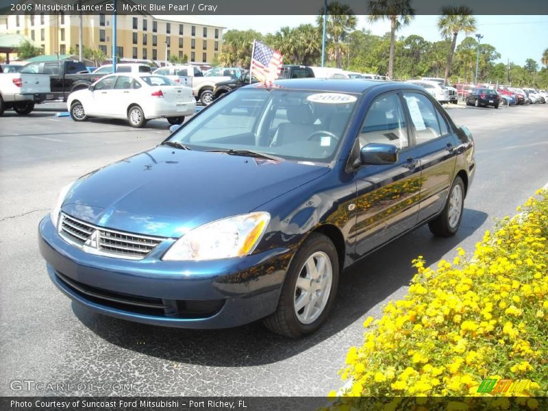 Mystic Blue Pearl / Gray 2006 Mitsubishi Lancer ES