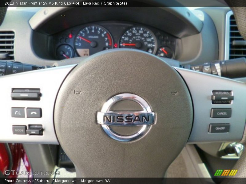 Lava Red / Graphite Steel 2013 Nissan Frontier SV V6 King Cab 4x4