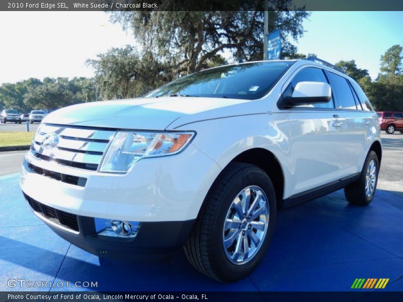 White Suede / Charcoal Black 2010 Ford Edge SEL