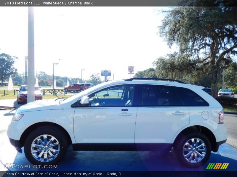 White Suede / Charcoal Black 2010 Ford Edge SEL