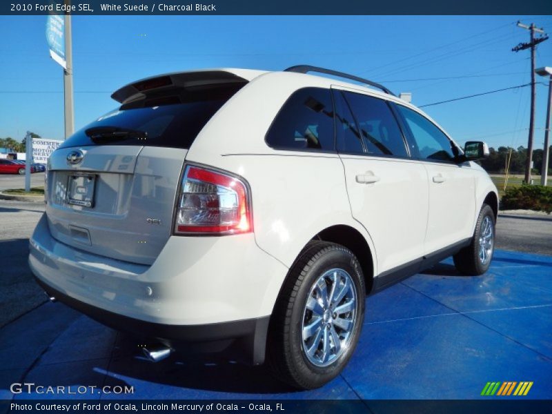 White Suede / Charcoal Black 2010 Ford Edge SEL