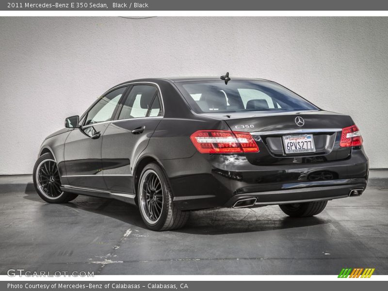 Black / Black 2011 Mercedes-Benz E 350 Sedan