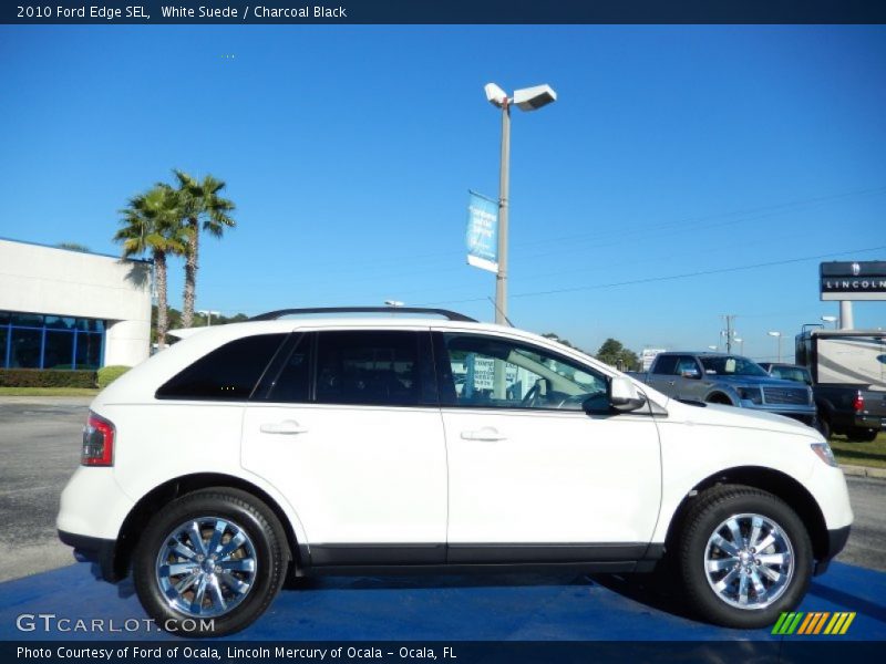 White Suede / Charcoal Black 2010 Ford Edge SEL