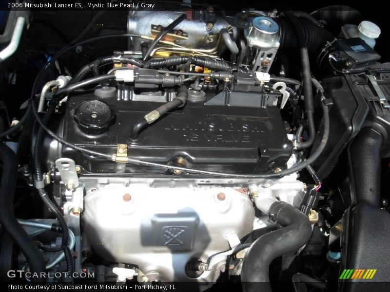 Mystic Blue Pearl / Gray 2006 Mitsubishi Lancer ES