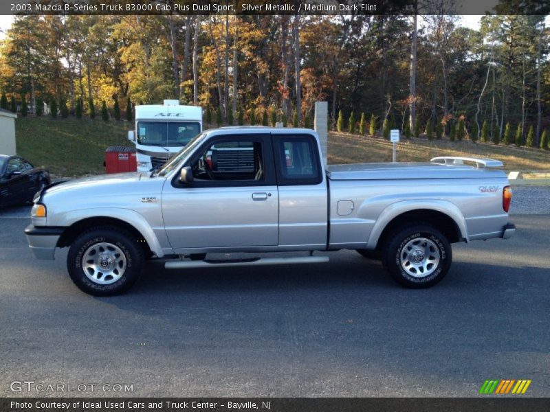 Silver Metallic / Medium Dark Flint 2003 Mazda B-Series Truck B3000 Cab Plus Dual Sport