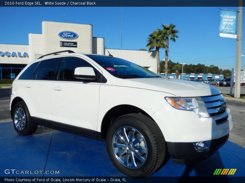 White Suede / Charcoal Black 2010 Ford Edge SEL