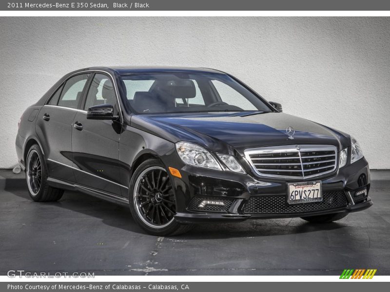 Black / Black 2011 Mercedes-Benz E 350 Sedan