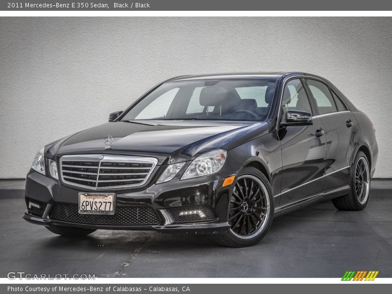 Black / Black 2011 Mercedes-Benz E 350 Sedan