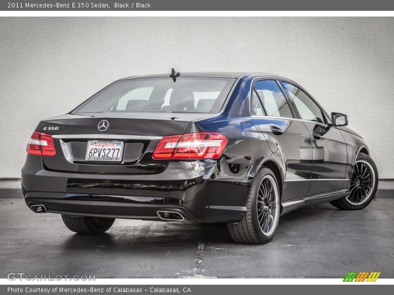 Black / Black 2011 Mercedes-Benz E 350 Sedan