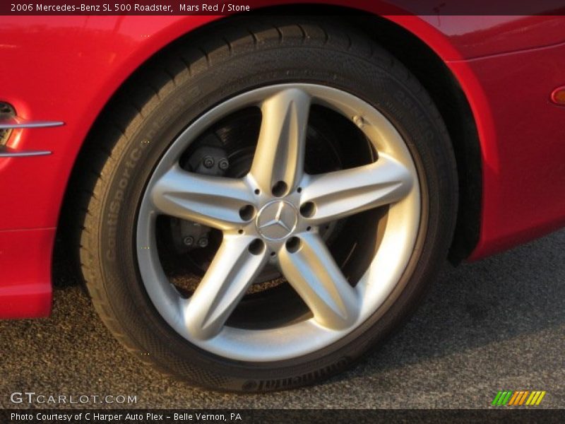 Mars Red / Stone 2006 Mercedes-Benz SL 500 Roadster