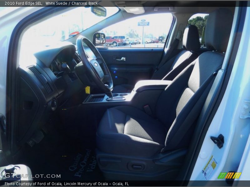 White Suede / Charcoal Black 2010 Ford Edge SEL