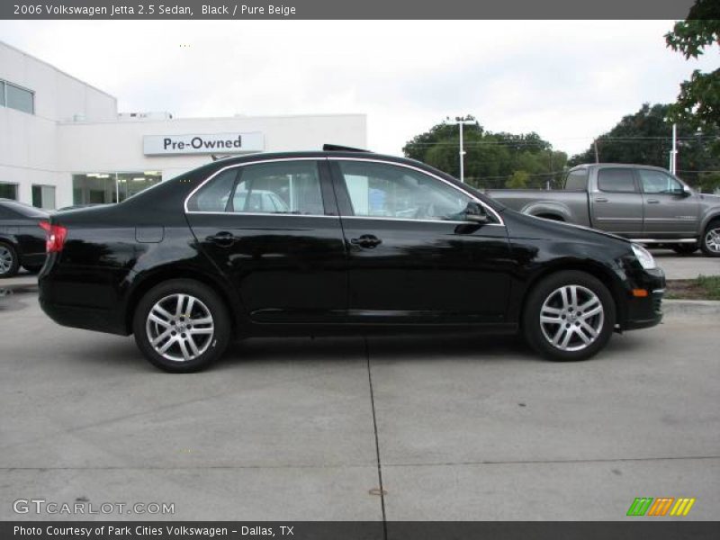 Black / Pure Beige 2006 Volkswagen Jetta 2.5 Sedan