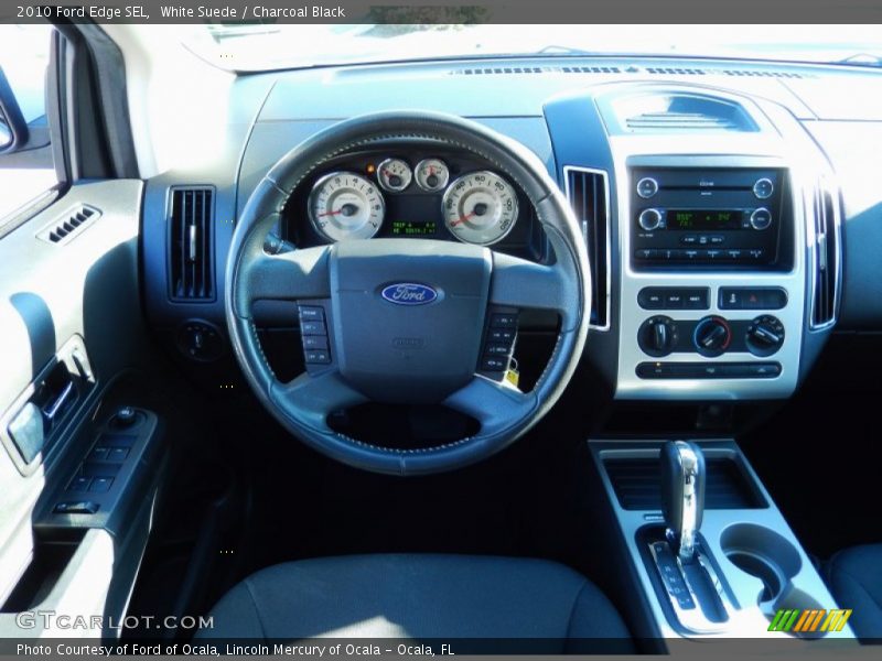 White Suede / Charcoal Black 2010 Ford Edge SEL
