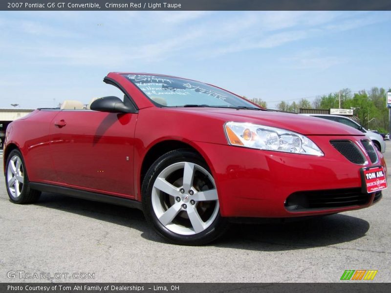 Crimson Red / Light Taupe 2007 Pontiac G6 GT Convertible