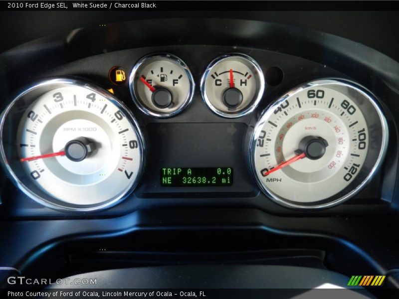 White Suede / Charcoal Black 2010 Ford Edge SEL