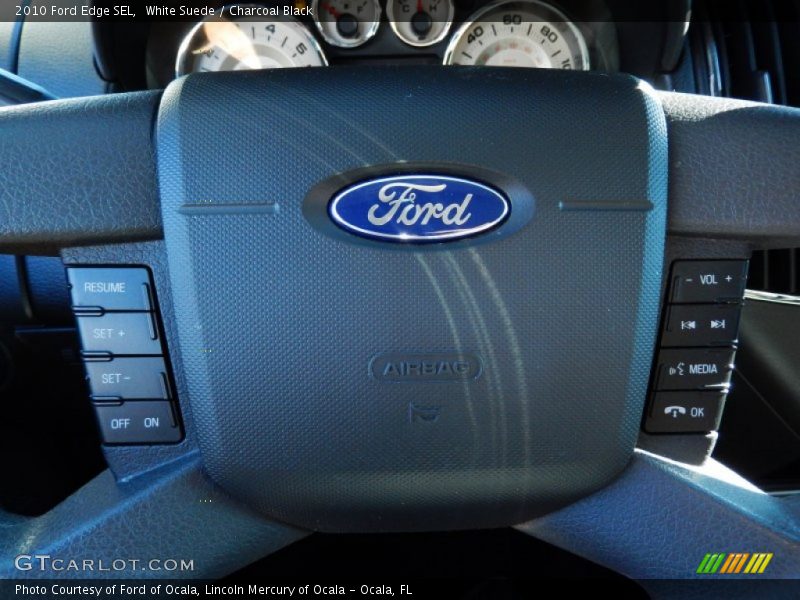 White Suede / Charcoal Black 2010 Ford Edge SEL
