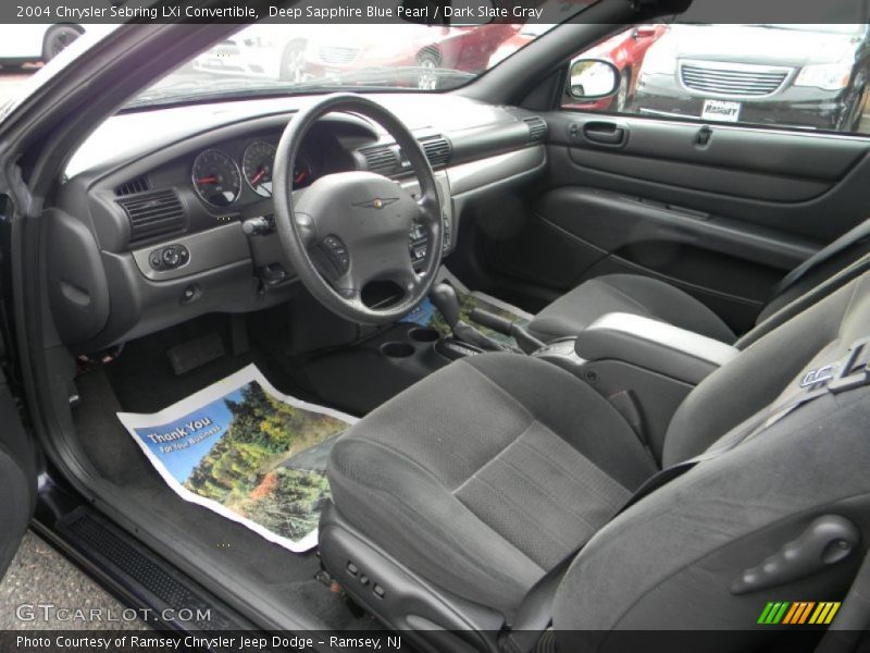 Deep Sapphire Blue Pearl / Dark Slate Gray 2004 Chrysler Sebring LXi Convertible