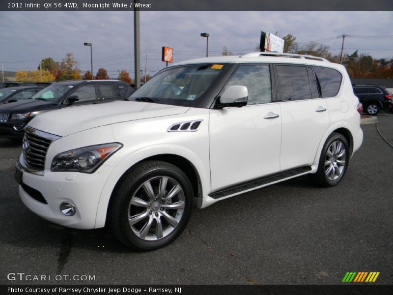 Moonlight White / Wheat 2012 Infiniti QX 56 4WD