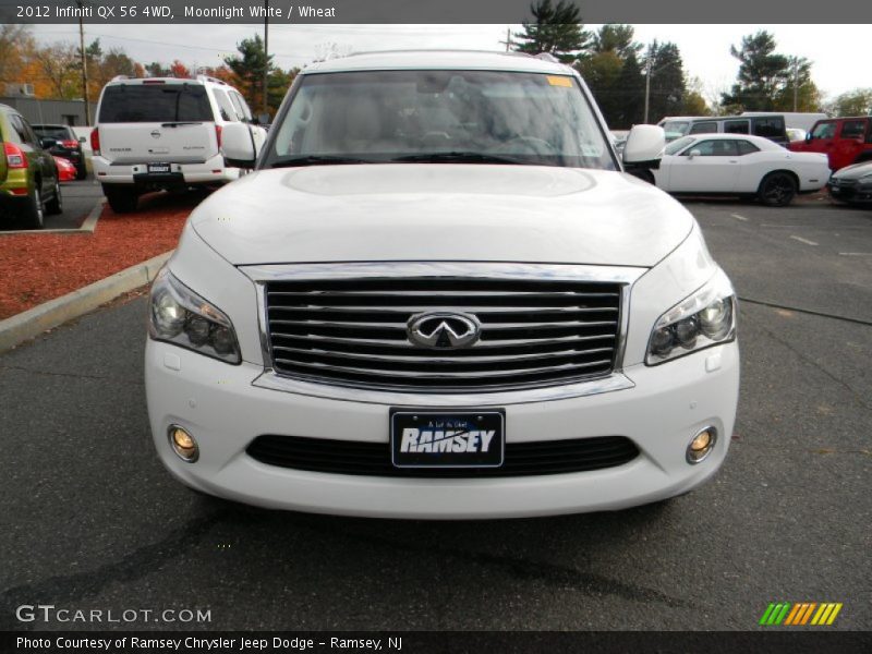 Moonlight White / Wheat 2012 Infiniti QX 56 4WD