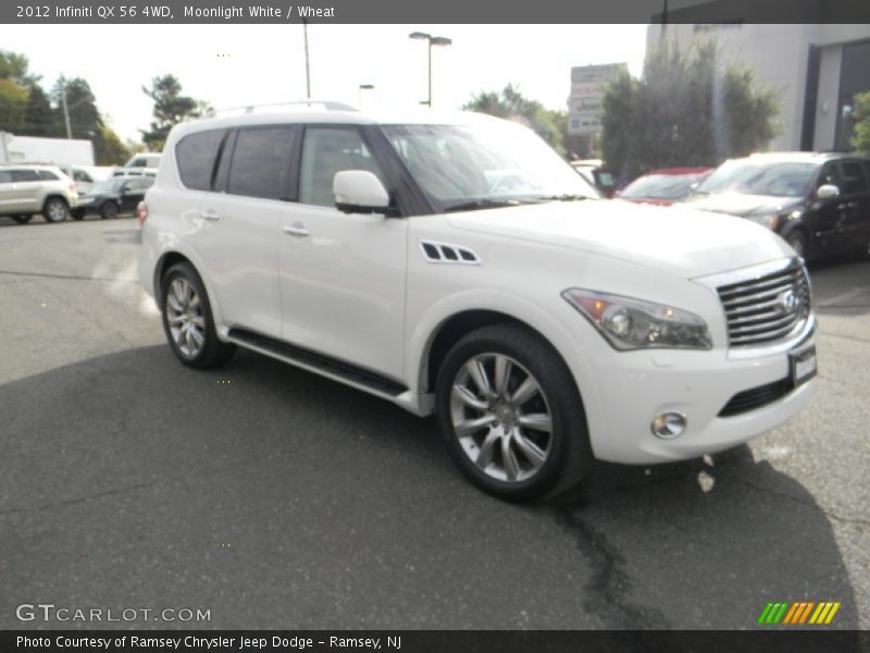 Moonlight White / Wheat 2012 Infiniti QX 56 4WD