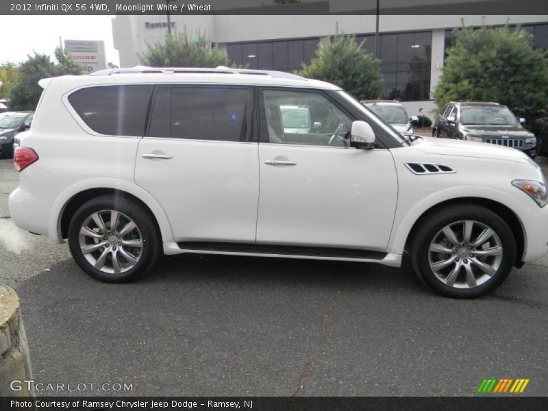 Moonlight White / Wheat 2012 Infiniti QX 56 4WD