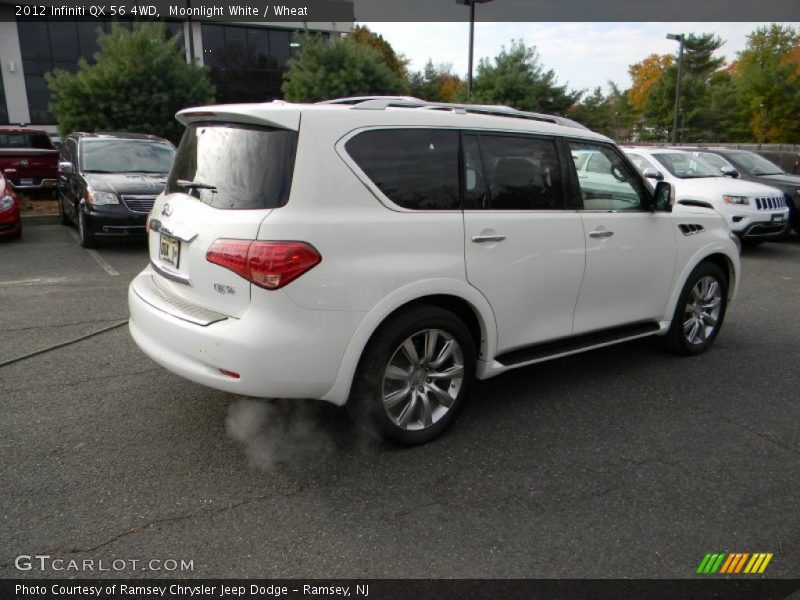 Moonlight White / Wheat 2012 Infiniti QX 56 4WD