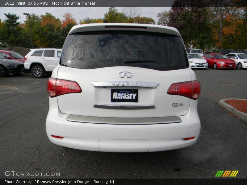 Moonlight White / Wheat 2012 Infiniti QX 56 4WD