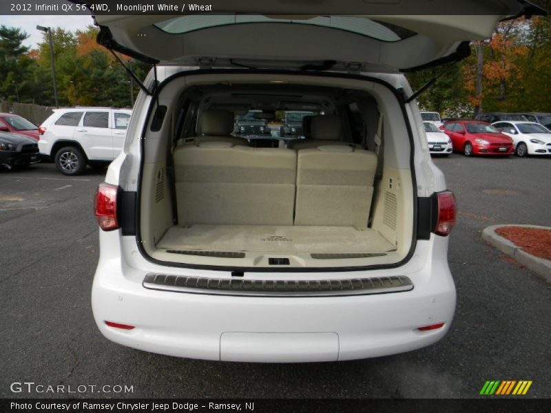 Moonlight White / Wheat 2012 Infiniti QX 56 4WD