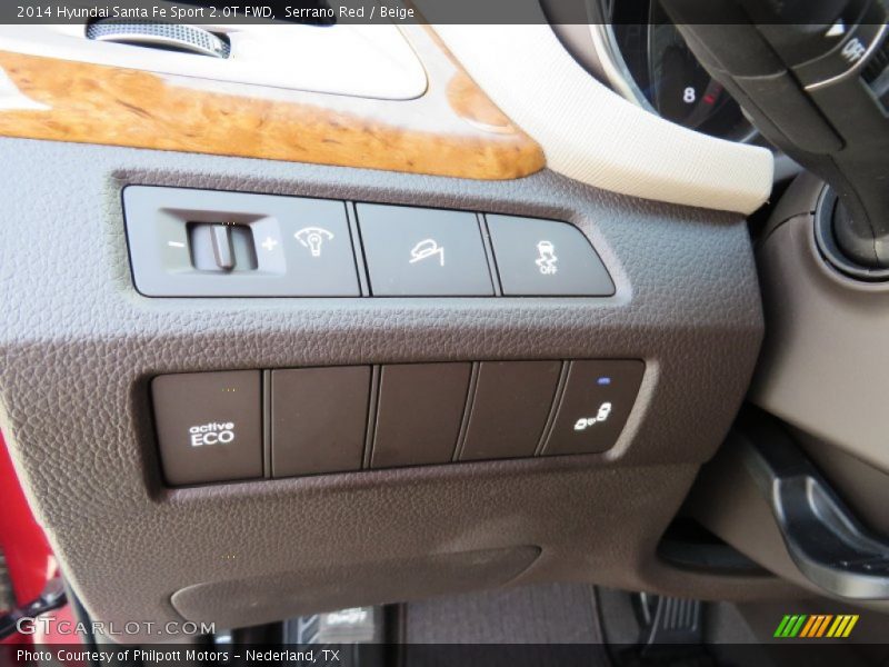 Serrano Red / Beige 2014 Hyundai Santa Fe Sport 2.0T FWD