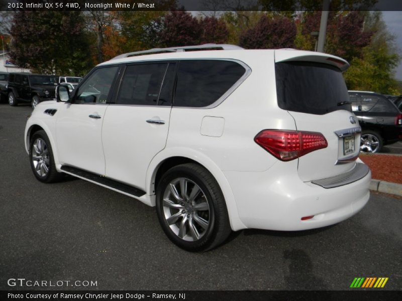 Moonlight White / Wheat 2012 Infiniti QX 56 4WD