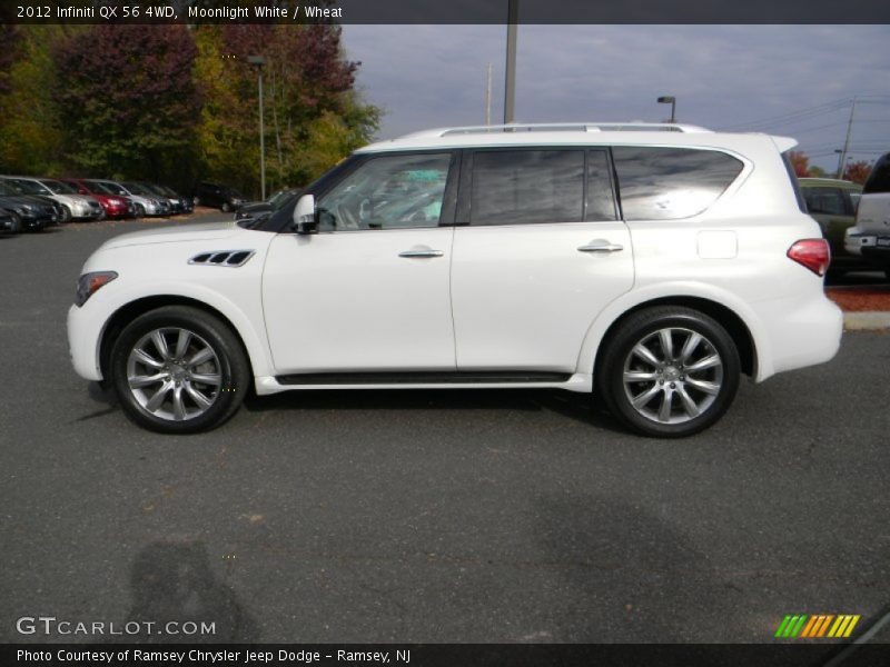 Moonlight White / Wheat 2012 Infiniti QX 56 4WD